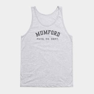 Mumford Phys Ed Dept Funny Lazy Halloween Costume Tank Top